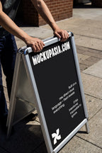 Design Studies: A-Frame Sign Mockup