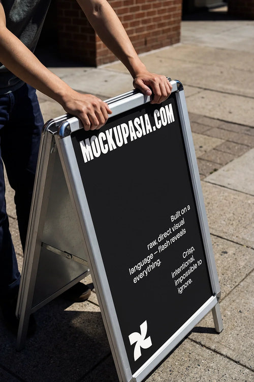 Design Studies: A-Frame Sign Mockup