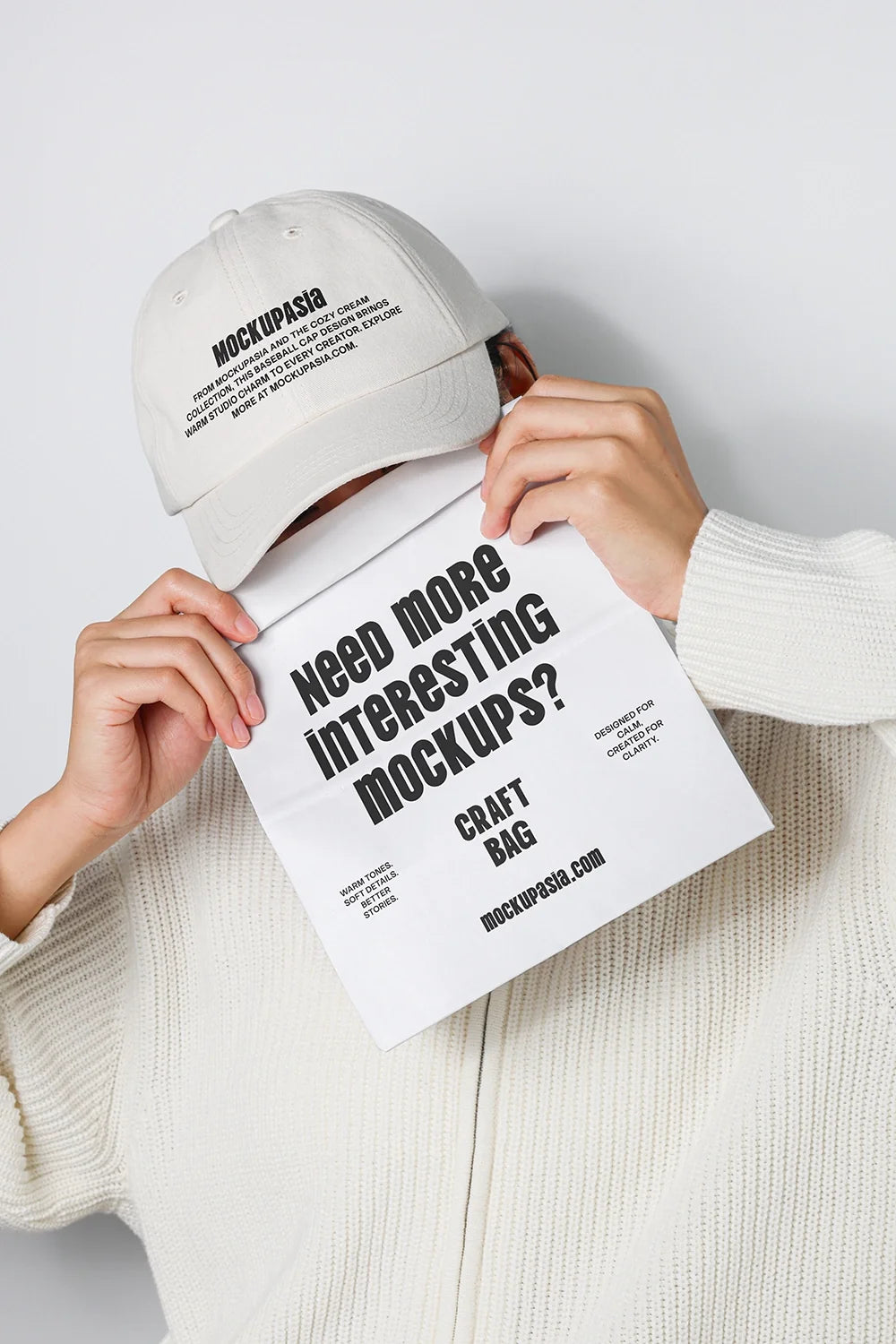 Design Studies: Baseball Cap and Kraft Bag Mockup - Image 2