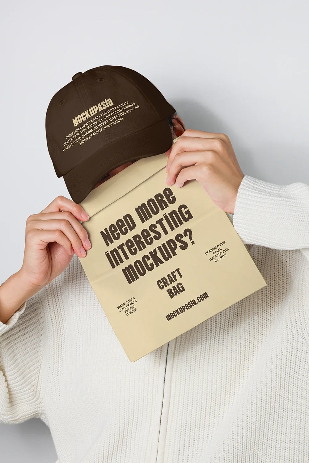 Design Studies: Baseball Cap and Kraft Bag Mockup - Image 3