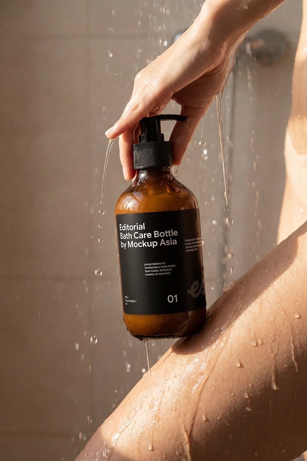 Design Studies: Bath Care Bottle Mockup