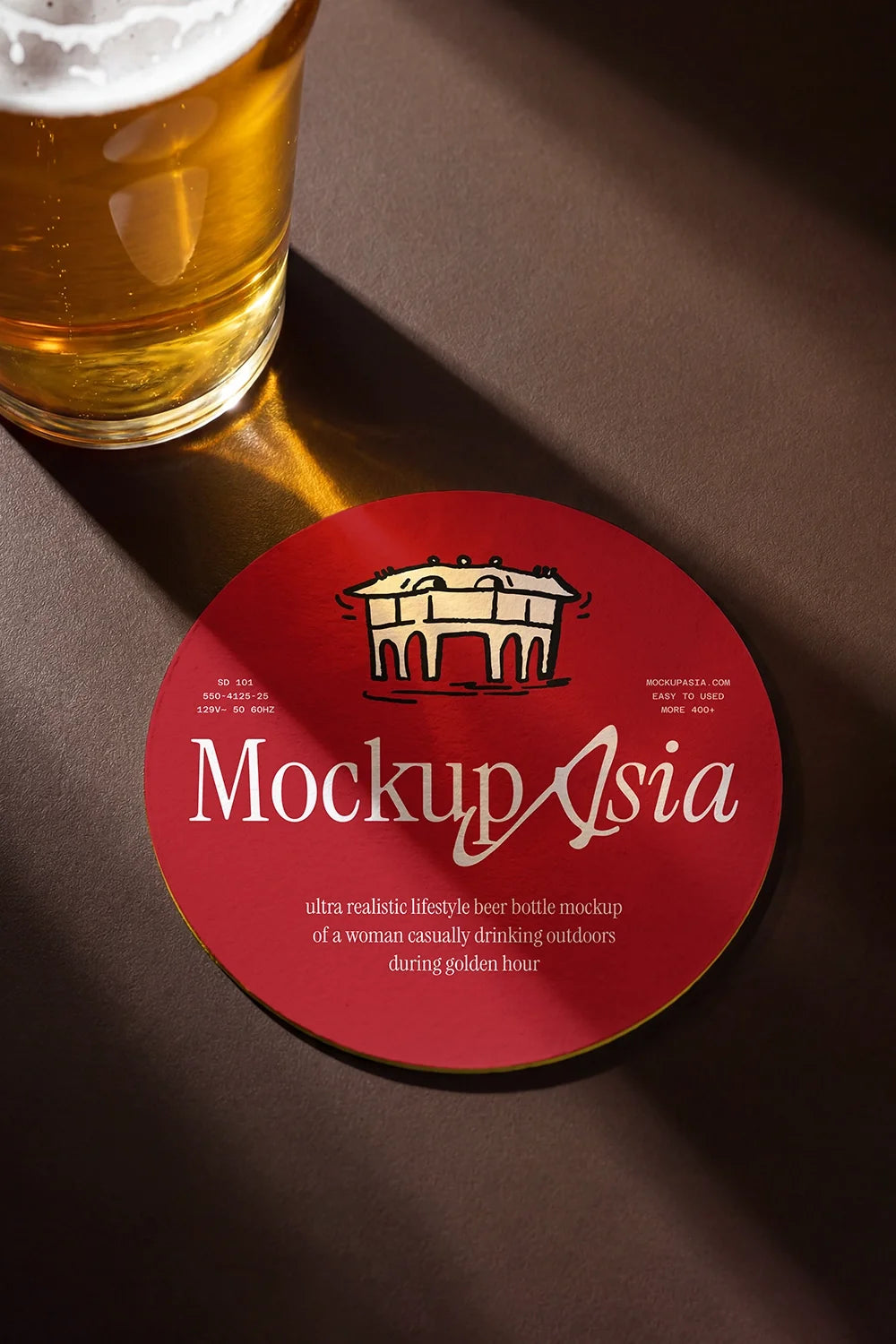 Design Studies: Beer Coaster Mockup - Image 3
