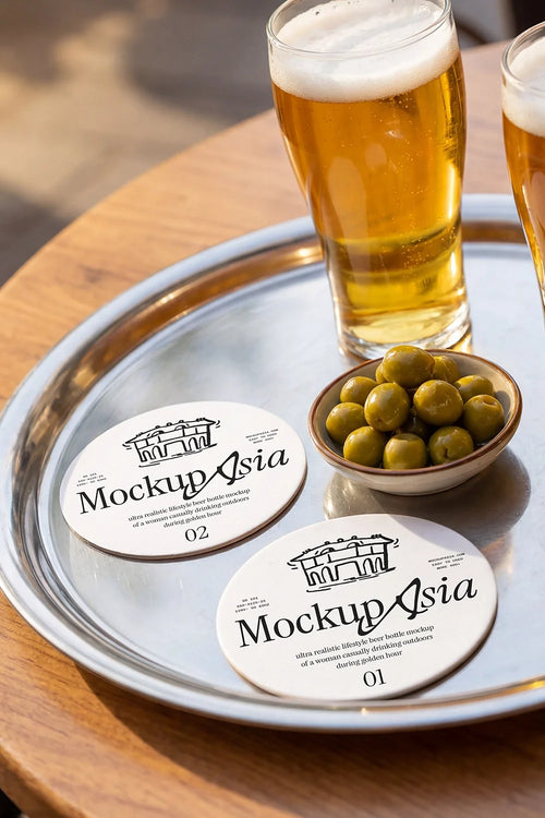 Design Studies: Beer Coaster Mockup - Image 2