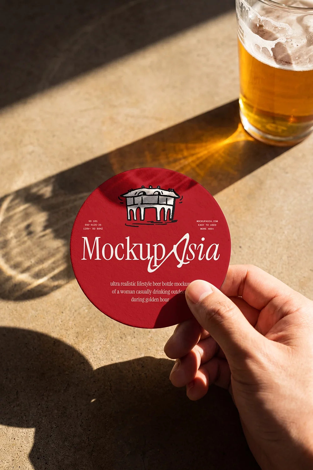 Design Studies: Beer Coaster Mockup - Image 3
