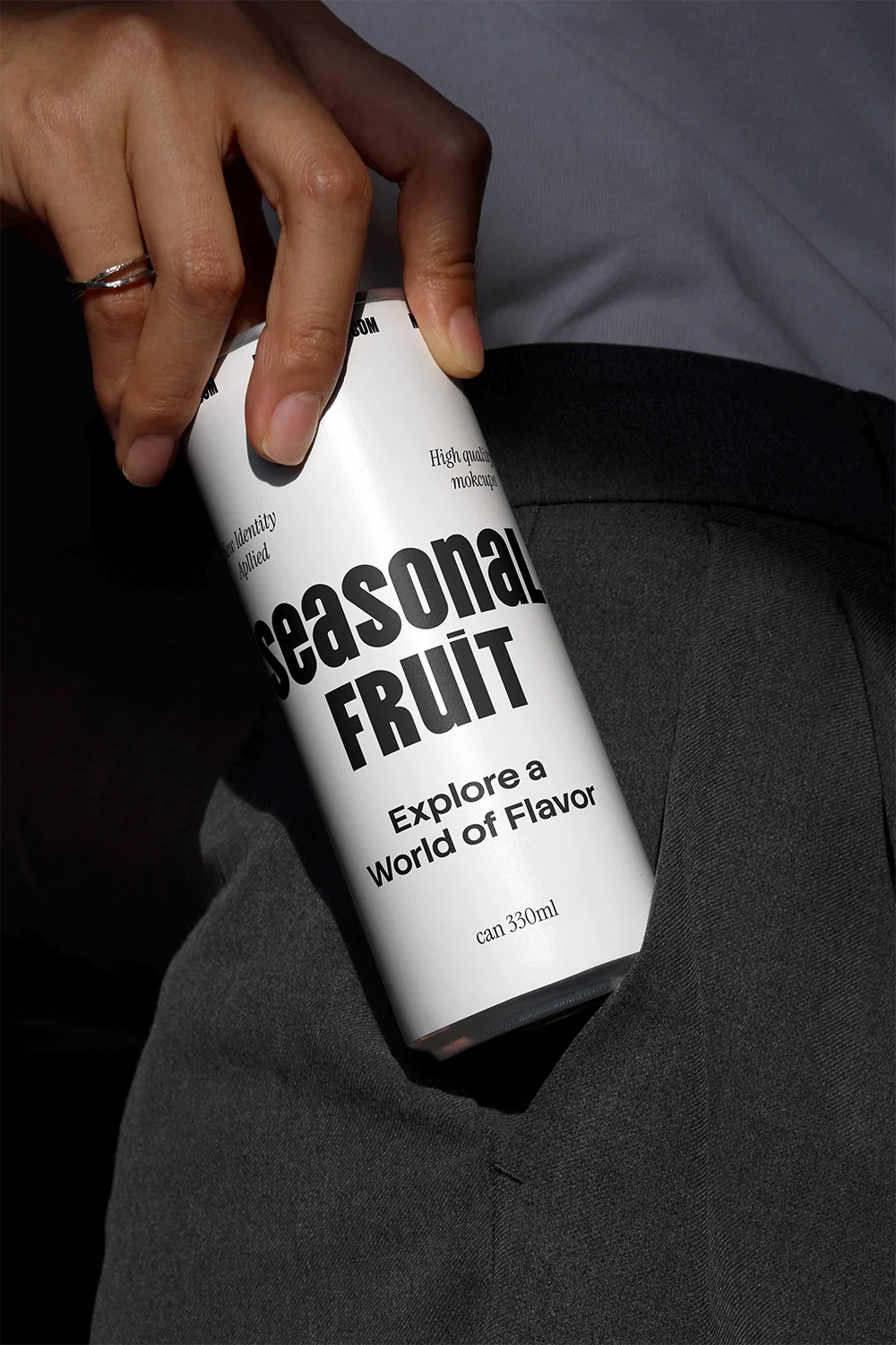 Design Studies: Slim Can & Soda Can Mockup CF08 – Close-Up in Pocket - Image 2