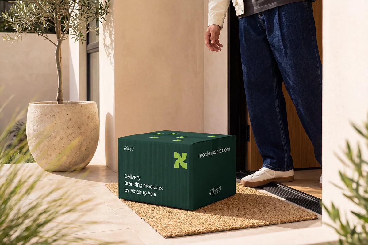 Design Studies: Cardboard Box Packaging Mockup