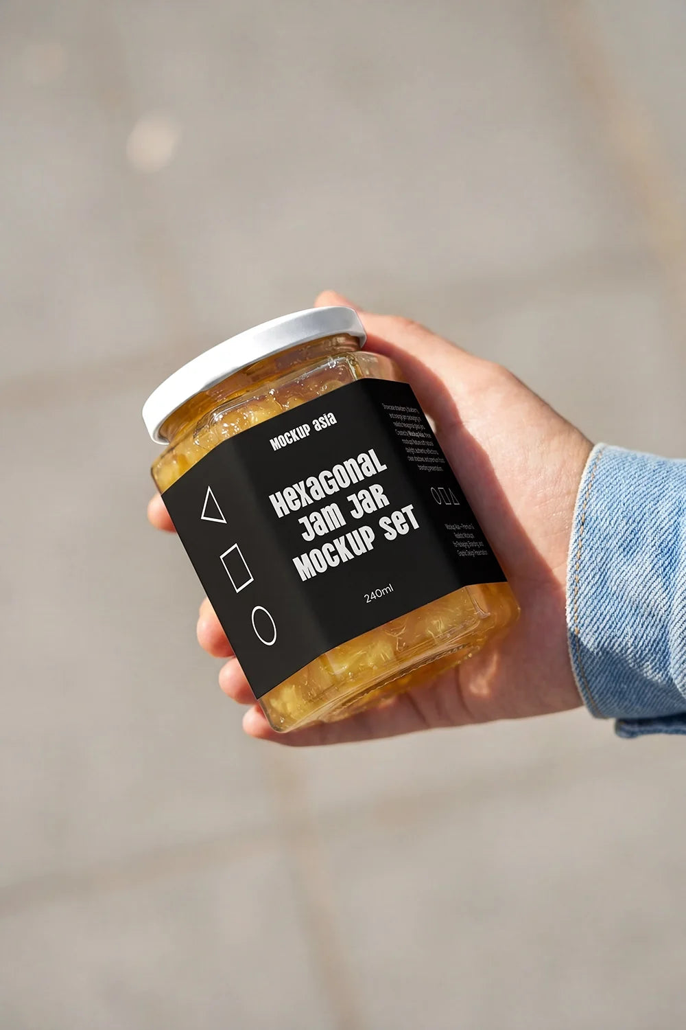 Design Studies: Hexagon Jam Jar Mockup