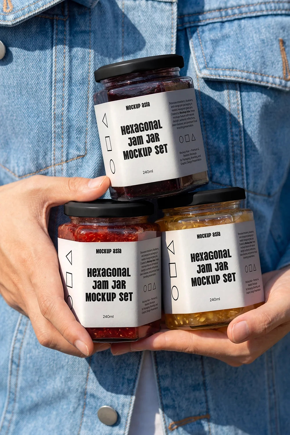 Design Studies: Hexagon Jam Jar Mockup - Image 2