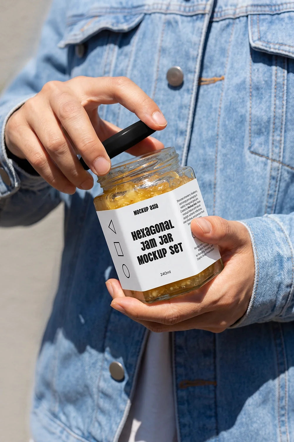 Design Studies: Hexagon Jam Jar Mockup - Image 2