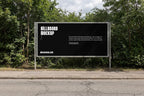 Design Studies: Horizontal Roadside Billboard Mockup -