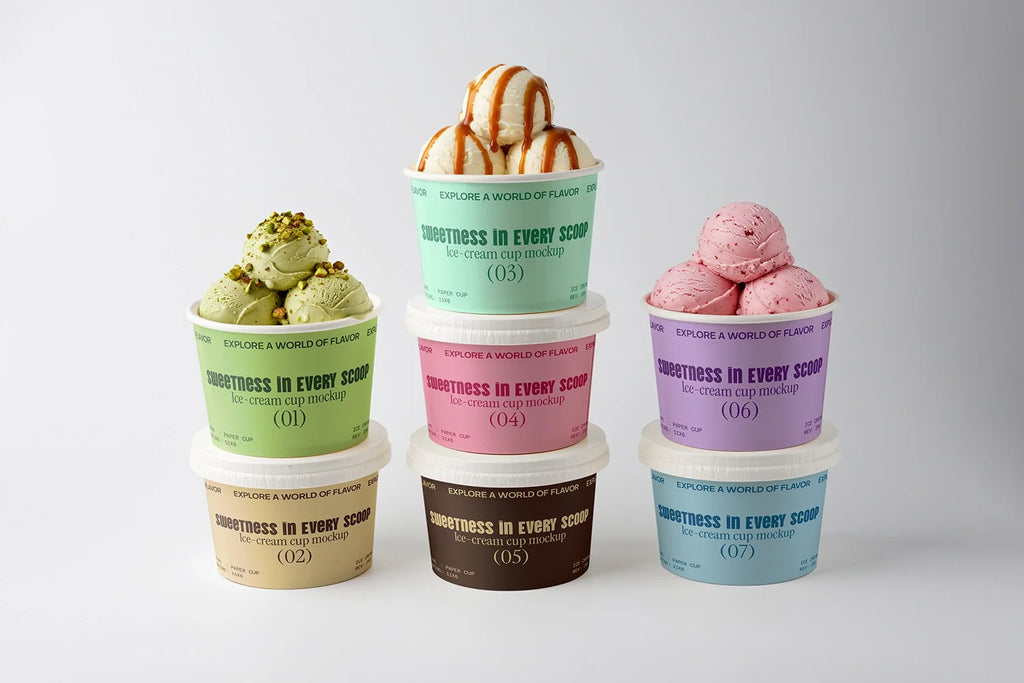 Design Studies: Ice-cream mockup bundle