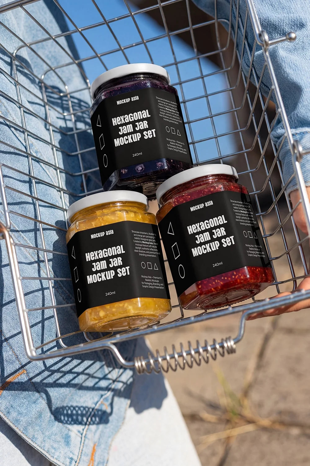 Design Studies: Hexagon Jam Jar Mockup