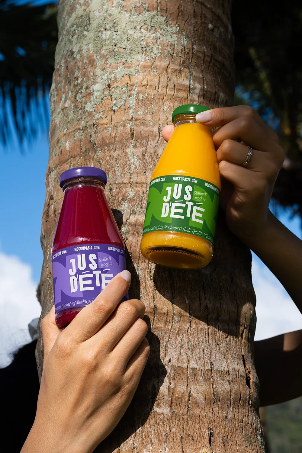 Design Studies: Juice Bottle Label Mockup -