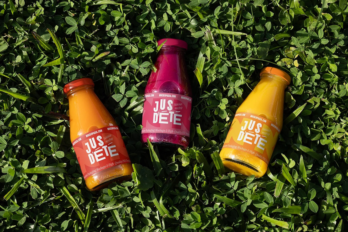 Design Studies: Juice Bottle Label Mockup -