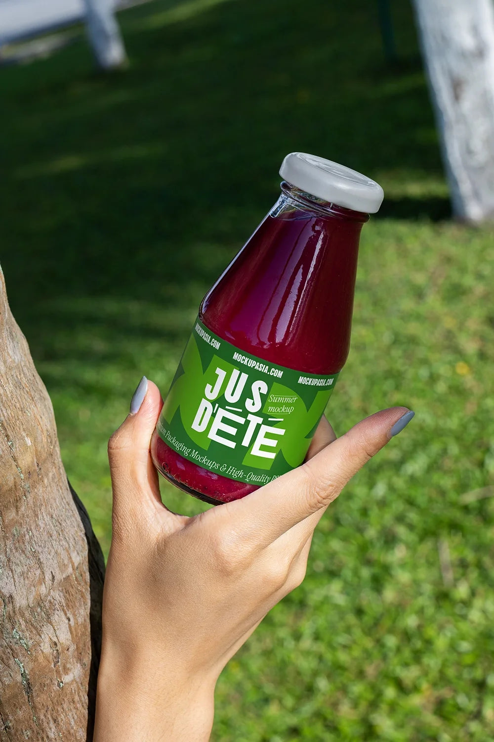 Design Studies: Free Juice Bottle Label Mockup - JBL05 | Freemockup - Image 3