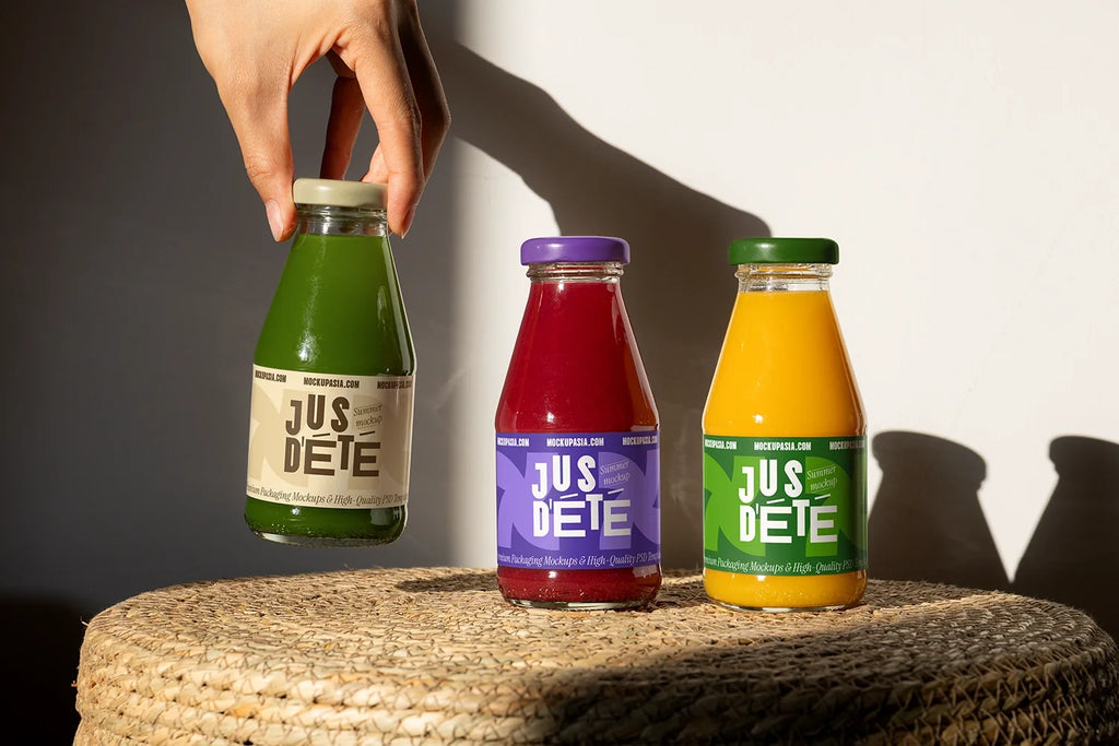 Design Studies: Juice Bottle Label Mockup -