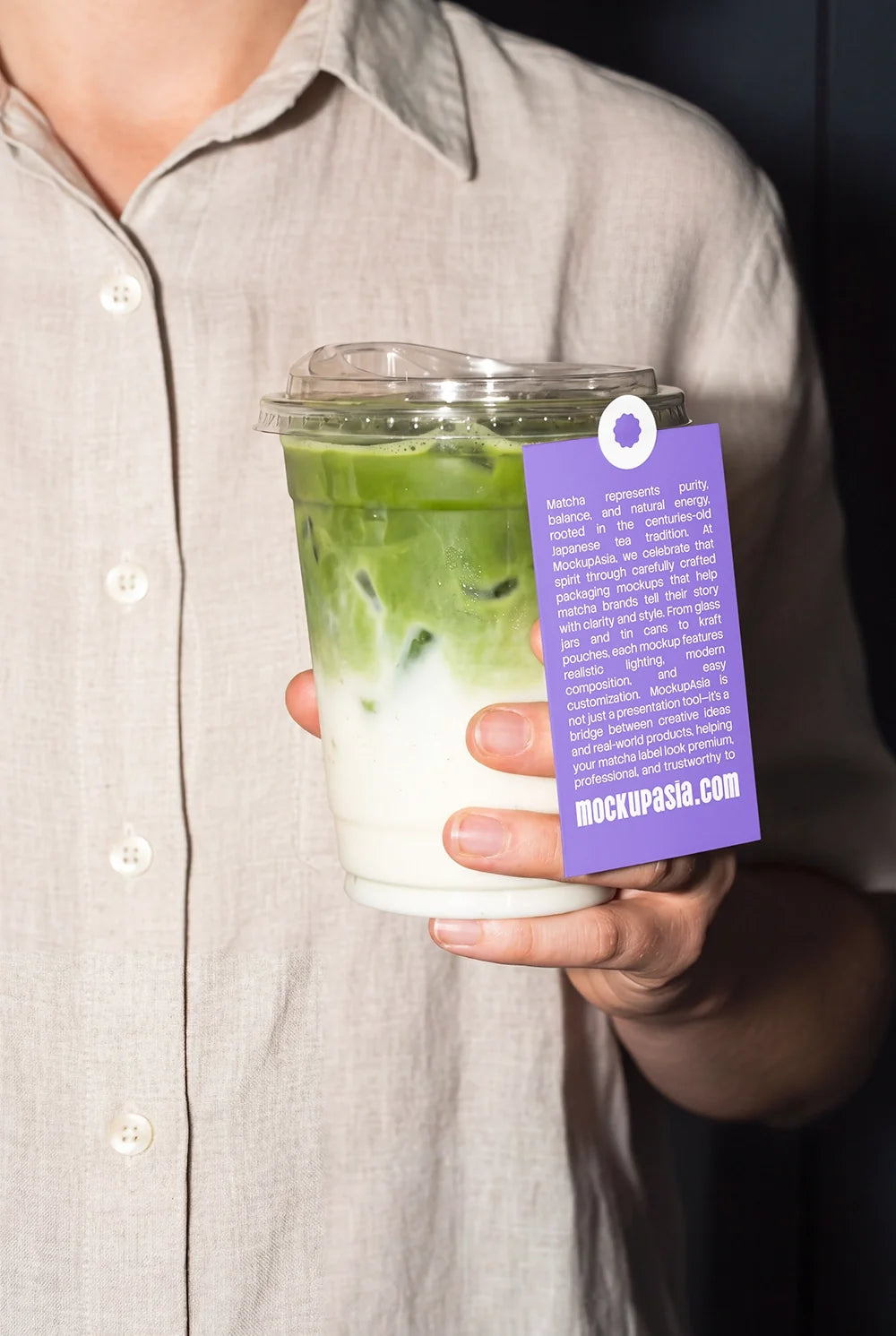 Design Studies: Matcha Latte Cup Mockup - - Image 3