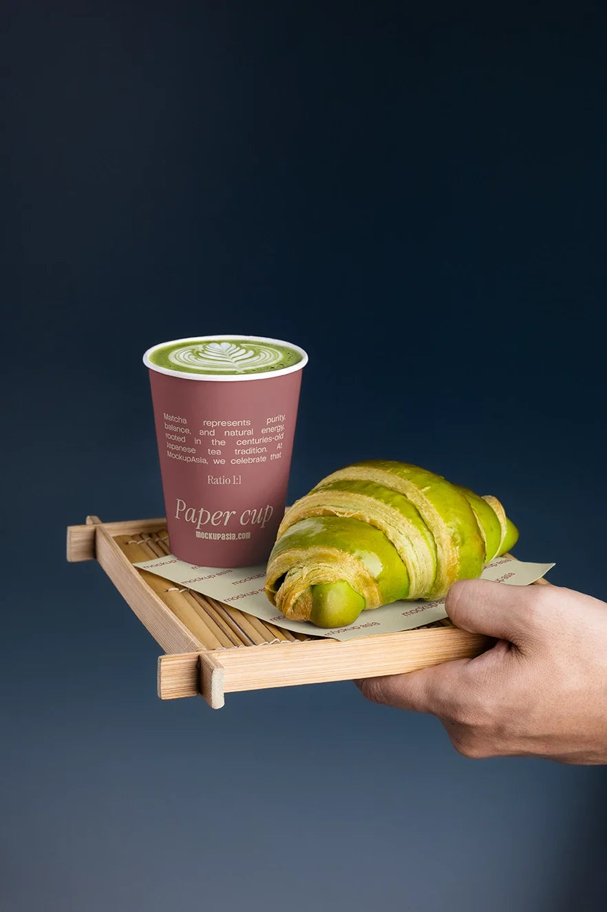 Design Studies: Matcha Paper Cup & Baking Mockup - Image 3