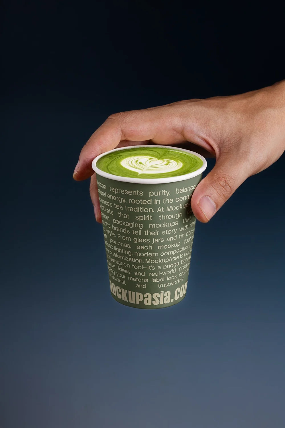 Design Studies: Matcha Paper Cup Mockup
