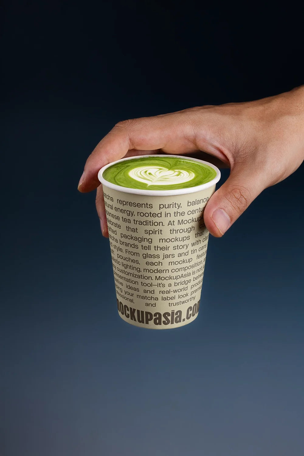 Design Studies: Matcha Paper Cup Mockup - Image 3