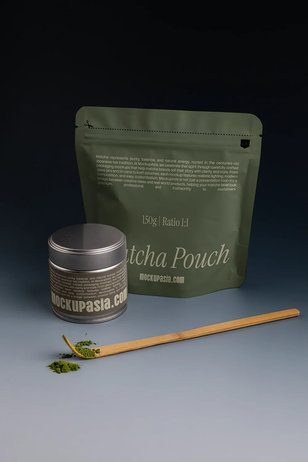 Design Studies: Matcha Pouch Mockup