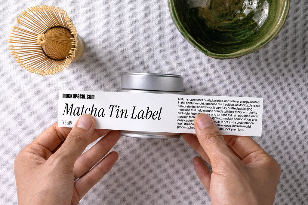 Design Studies: Matcha Tin Label Mockup - Image 2