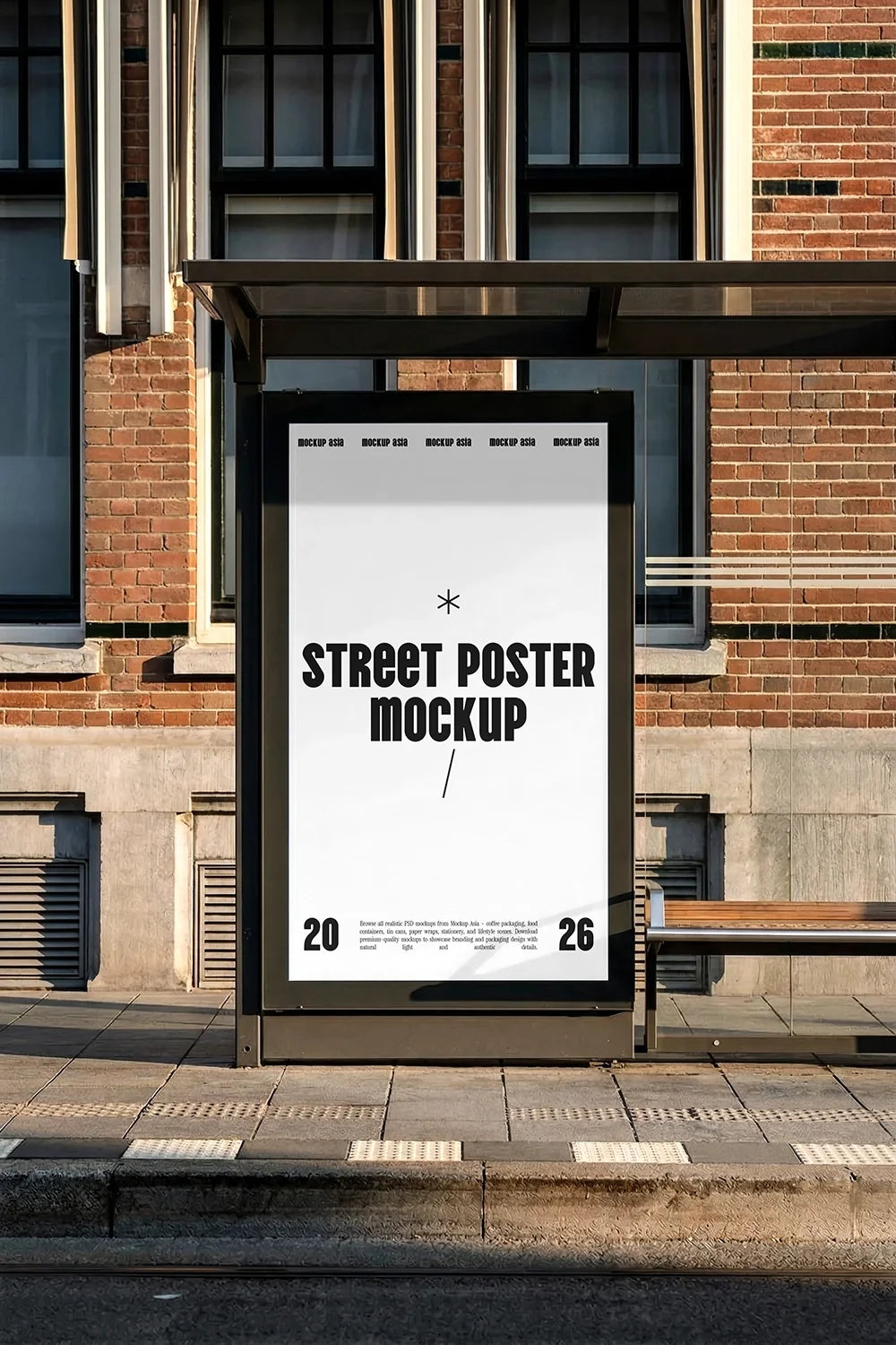 Design Studies: Outdoor Poster Stand Mockup PSD - - Image 2