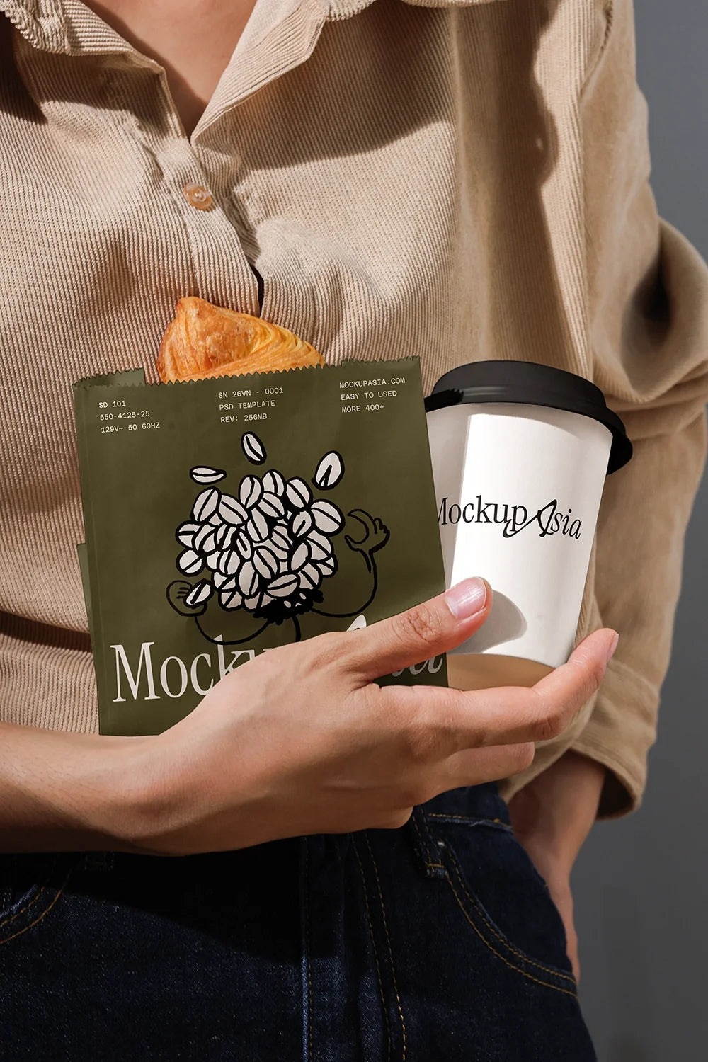 Design Studies: Paper Cup and Bag Mockup