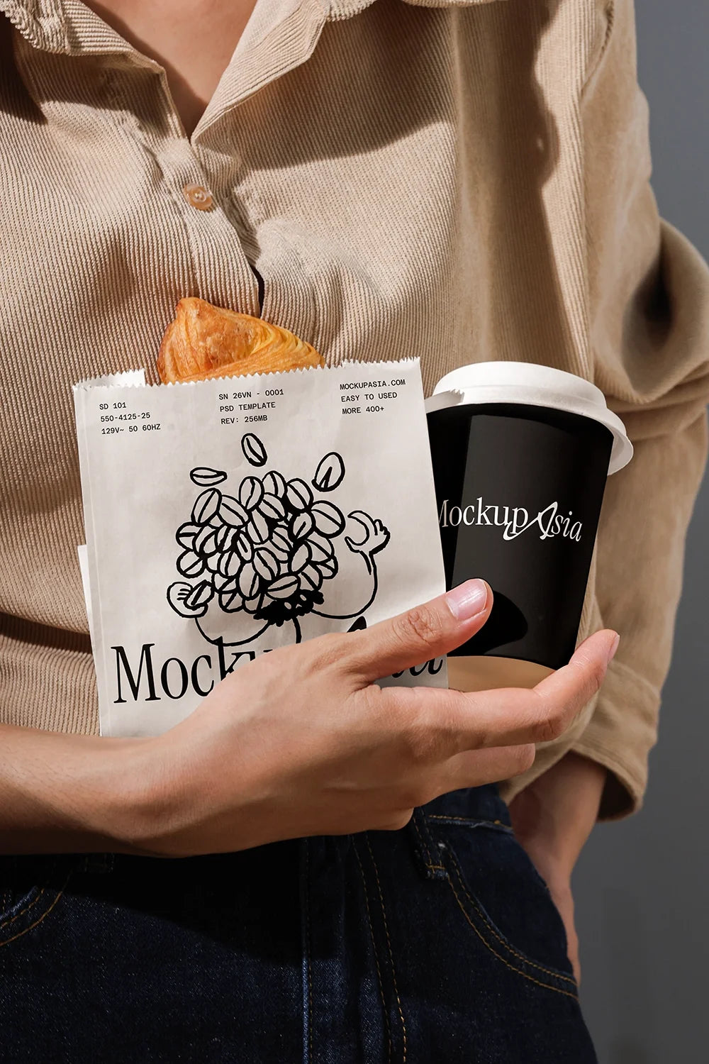 Design Studies: Paper Cup and Bag Mockup - Image 2