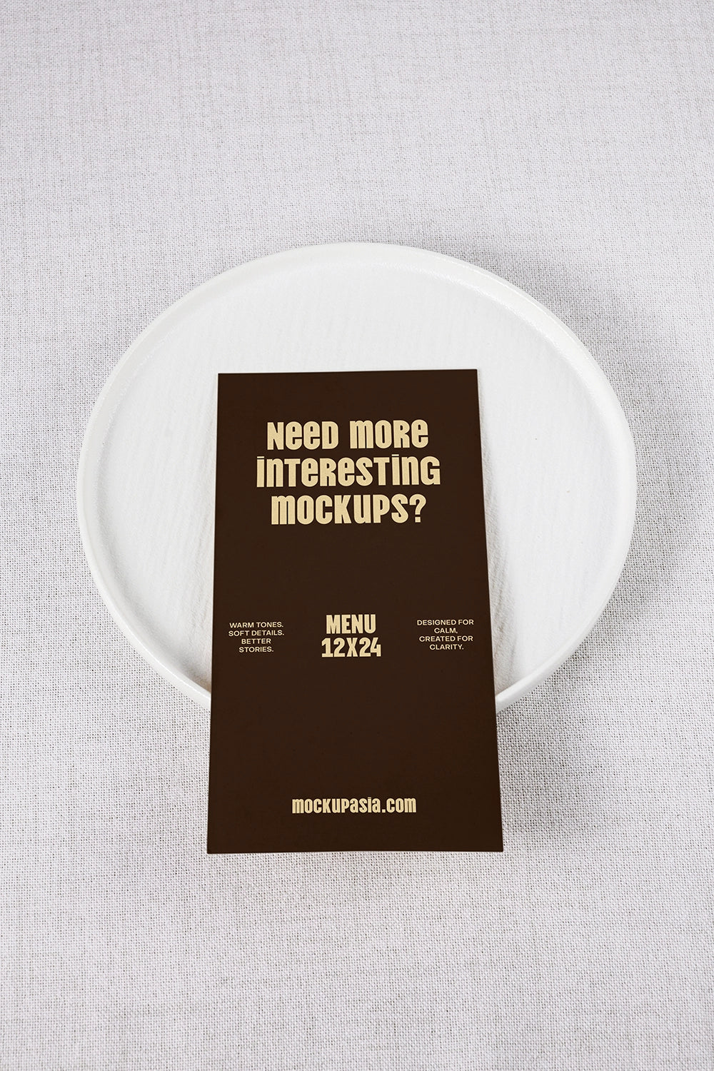 Design Studies: Menu Mockup