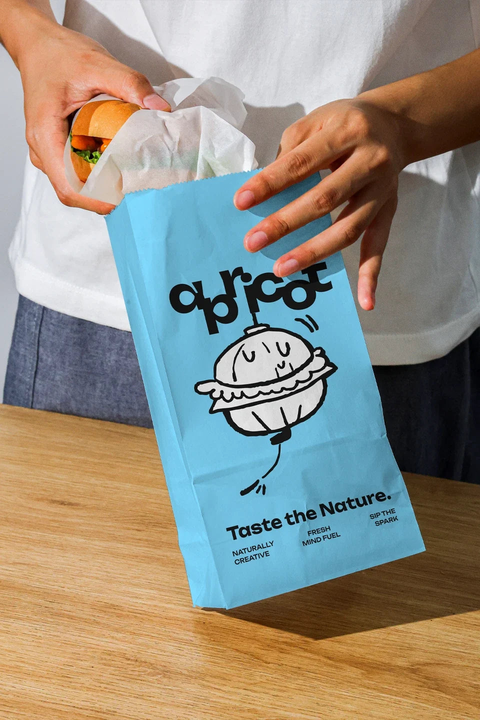 Design Studies: Burger Paper Bag Mockup