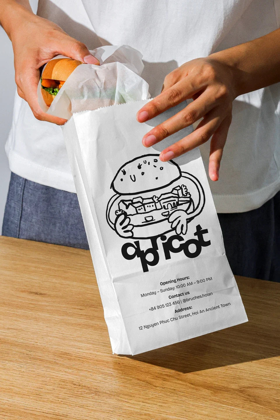 Design Studies: Burger Paper Bag Mockup - Image 2