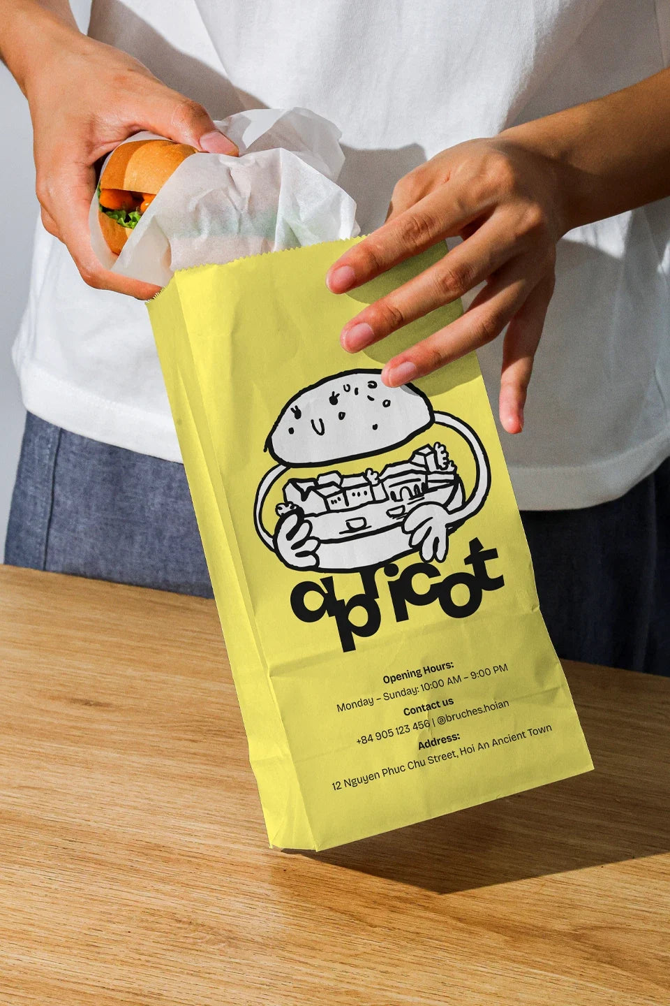 Design Studies: Burger Paper Bag Mockup - Image 3