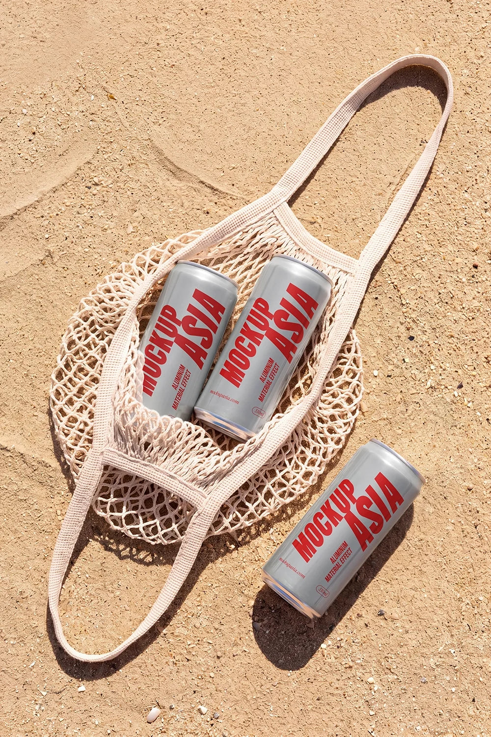 Design Studies: Sleek Can & Soda Can Mockup SUM02 – Beach Tote Bag - Image 2
