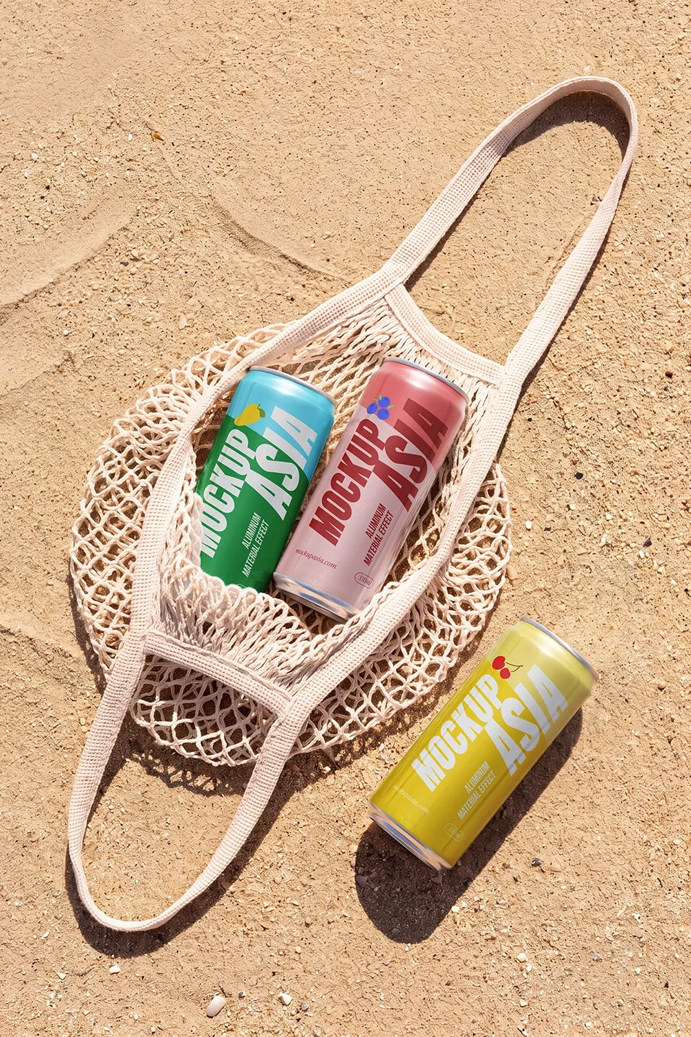 Design Studies: Sleek Can & Soda Can Mockup SUM02 – Beach Tote Bag