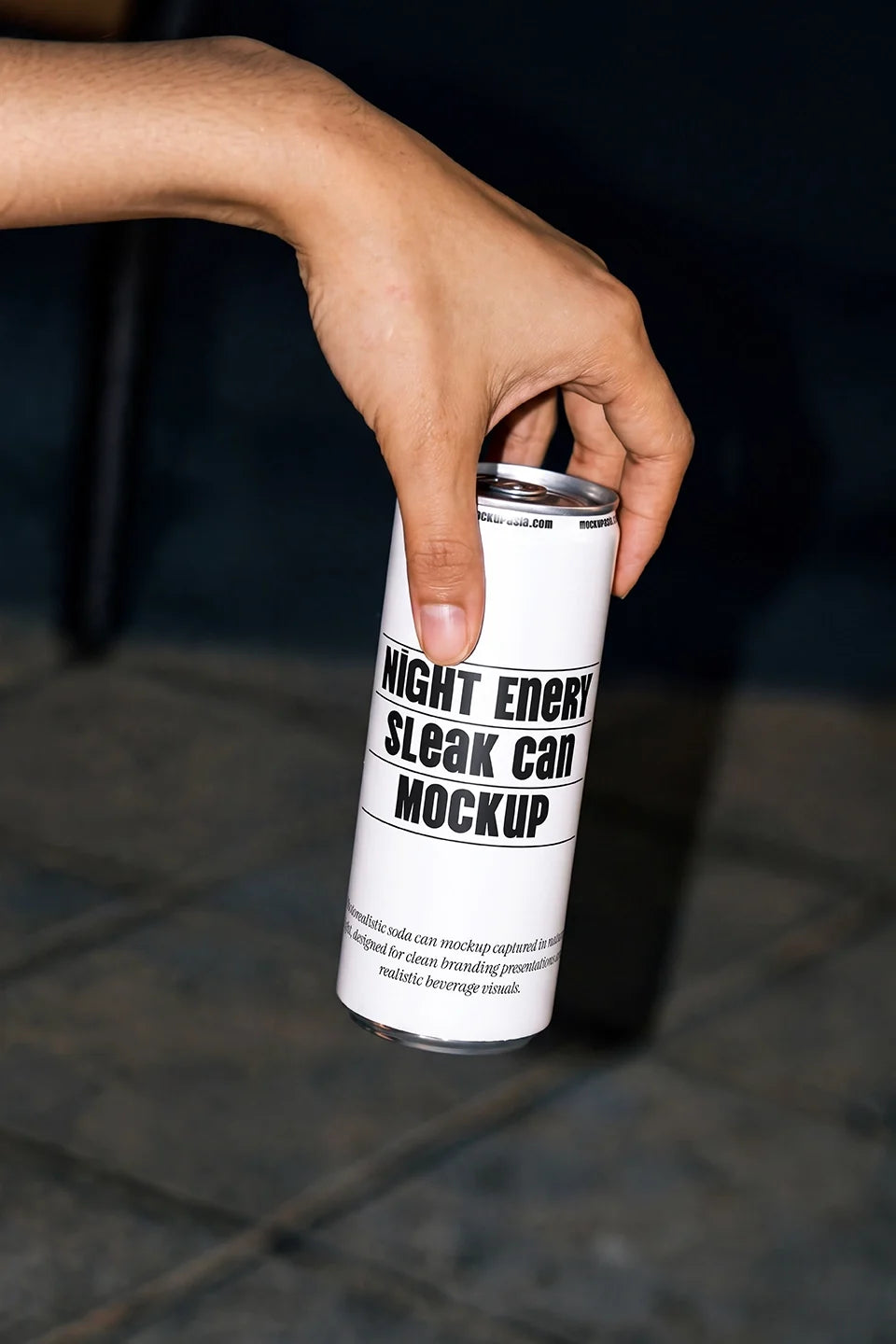 Design Studies: Sleek Can & Soda Can Mockup NFL01 – Hand-Held Composition - Image 2