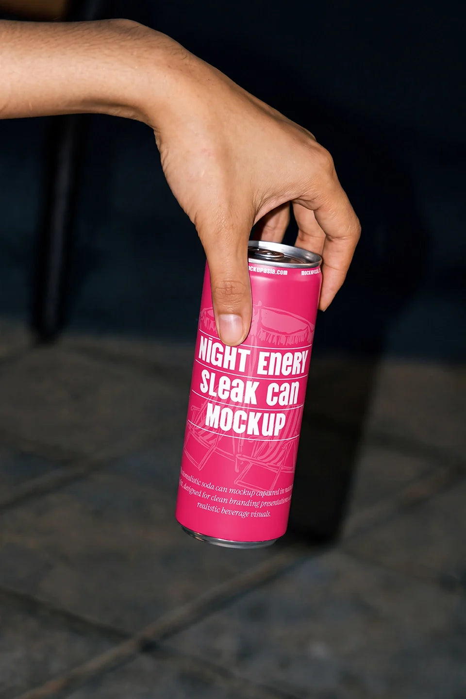 Design Studies: Sleek Can & Soda Can Mockup NFL01 – Hand-Held Composition - Image 3