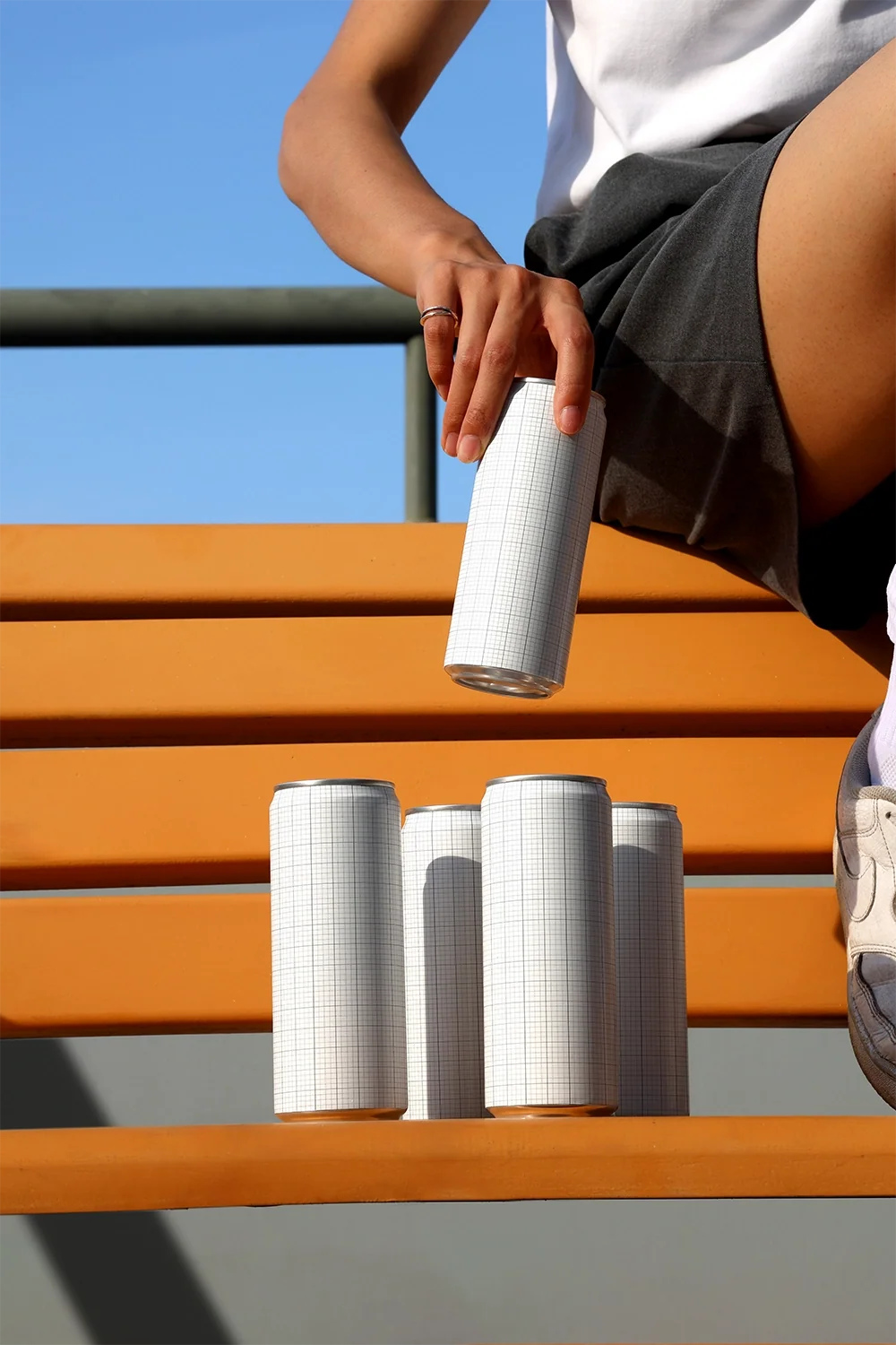 Design Studies: Slim Can Mockup CF27 – Bench Group, Blue Sky - Image 3