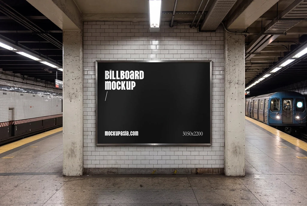 Design Studies: Subway Station Billboard Mockup -