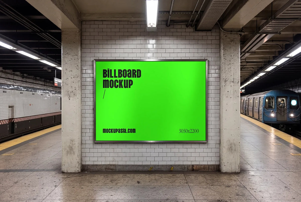 Design Studies: Subway Station Billboard Mockup - - Image 3