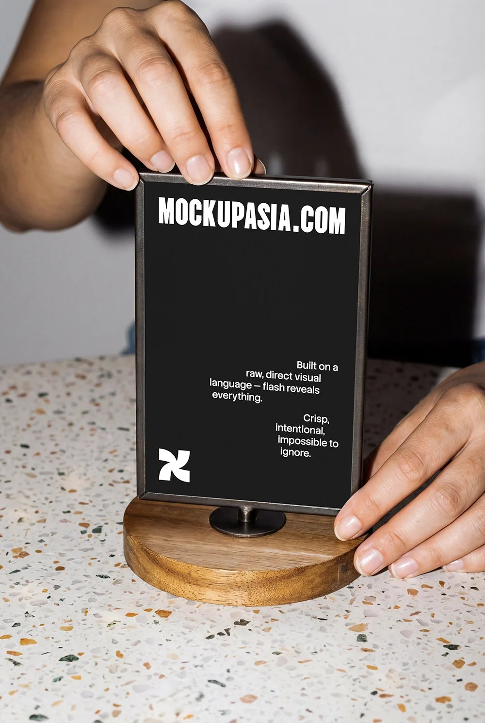Design Studies: Table Sign Mockup
