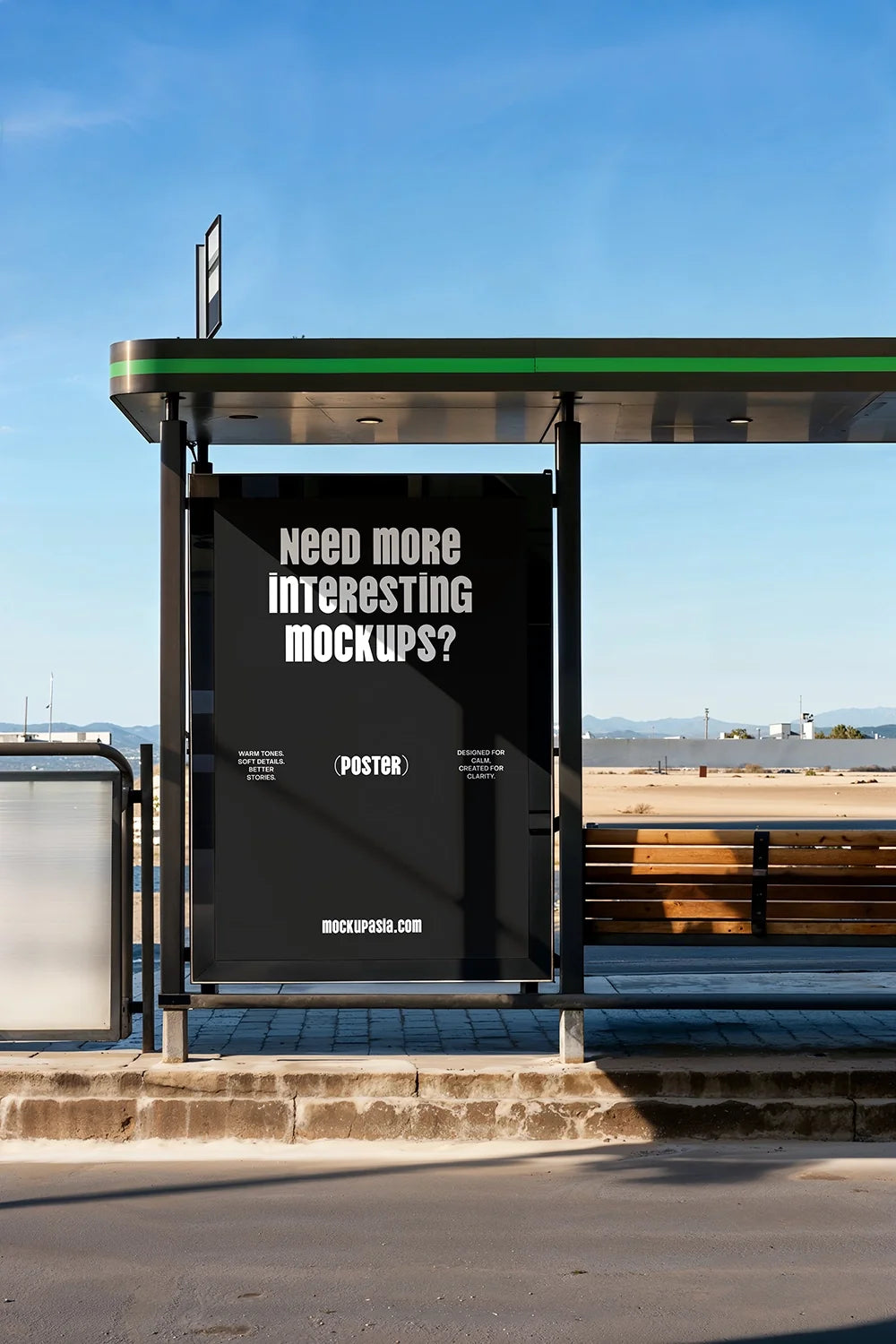 Design Studies: Urban Bus Stop Poster Mockup