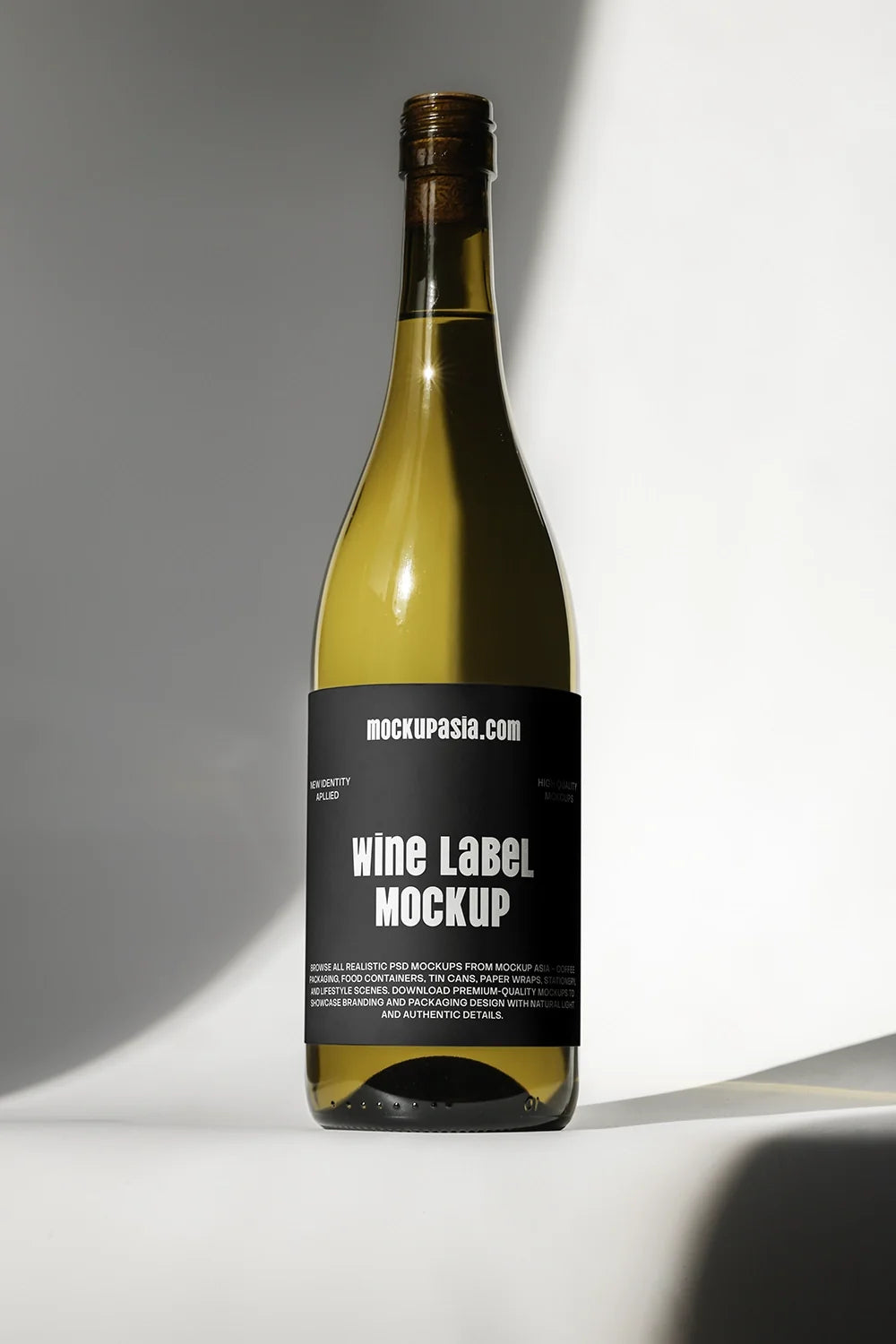 Design Studies: Wine Label Mockup WL01 — PSD Template