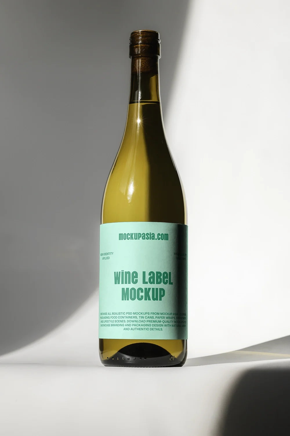 Design Studies: Wine Label Mockup WL01 — PSD Template - Image 3