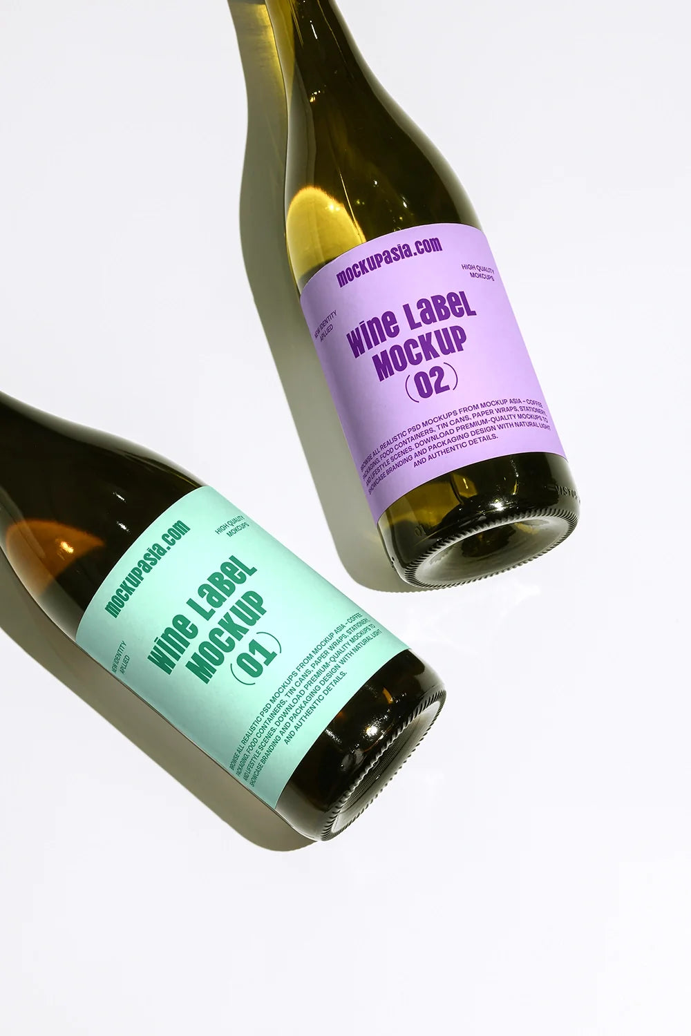 Design Studies: Wine Label Mockup WL02 — PSD Template - Image 3