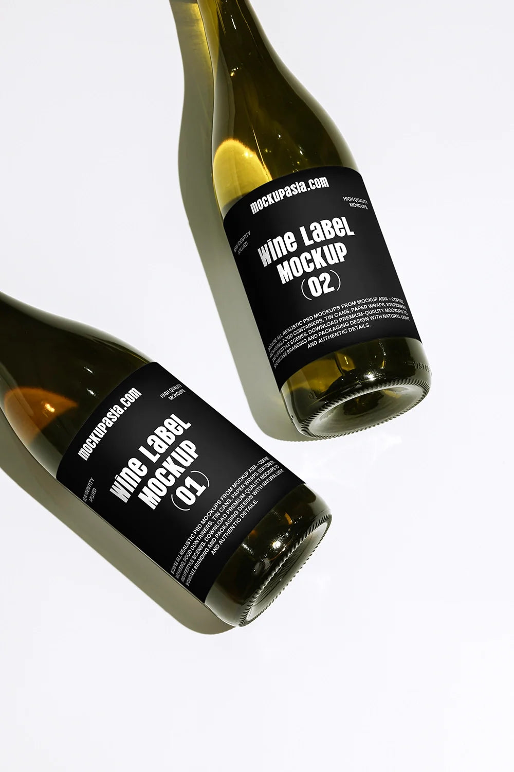 Design Studies: Wine Label Mockup WL02 — PSD Template
