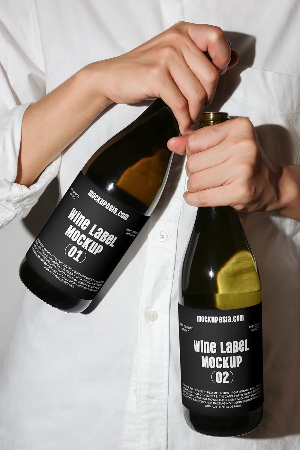 Design Studies: Wine Label Mockup WL03 — PSD Template