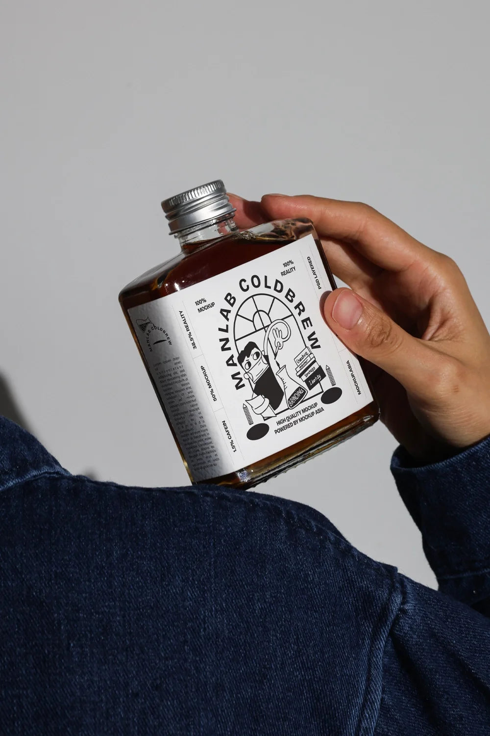 Design Studies: Cold Brew bottle label mockup 03 - Image 2