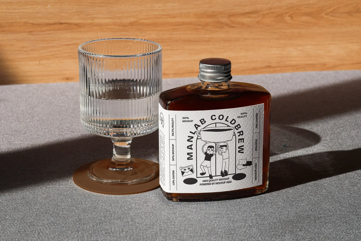 Design Studies: Cold Brew bottle label mockup 06 - Image 2