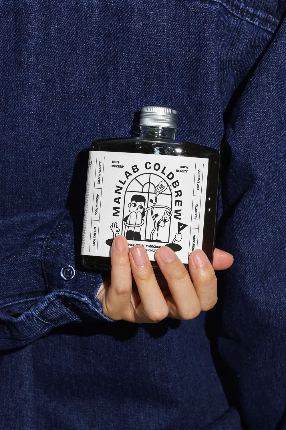 Design Studies: Cold Brew bottle label mockup 02 - Image 2